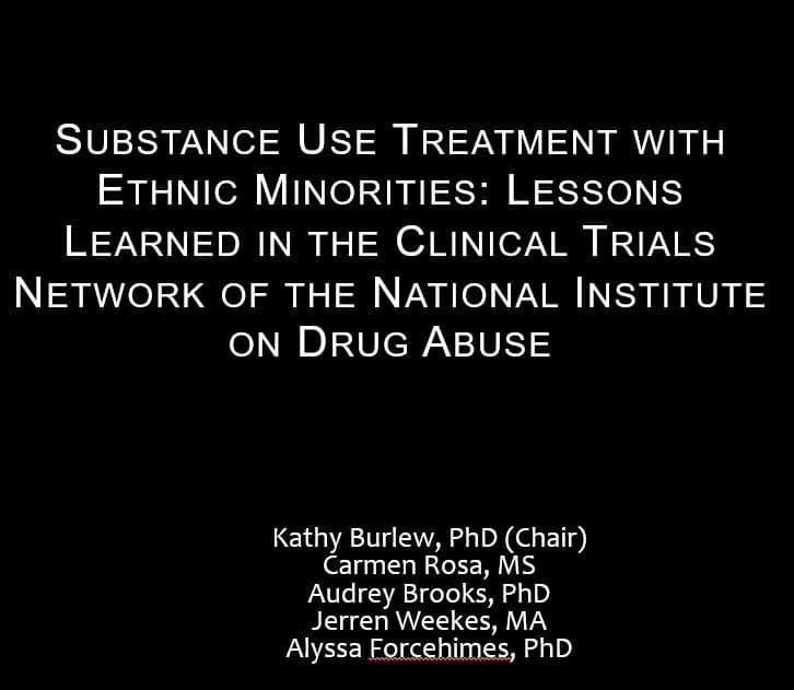 Substance Use Treatment with Ethnic Minorities: Lessons Learned in the Clinical Trials Network of the National Institute on Drug Abuse