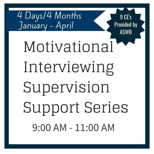 Motivational Interviewing Supervision Support Series