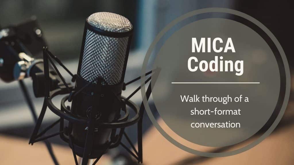Gold: MICA coding with John-Short10