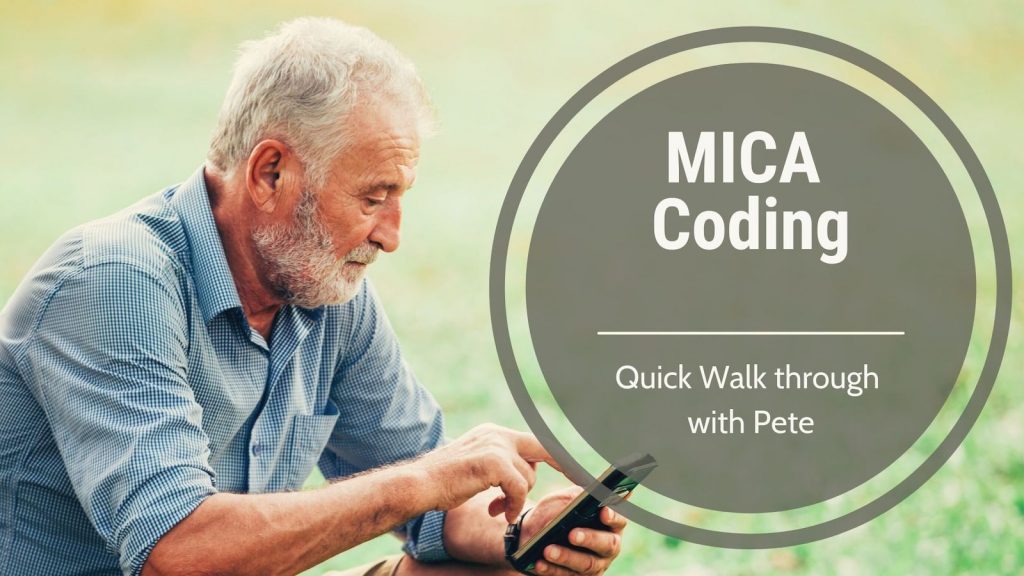 MICA coding with John-Pete