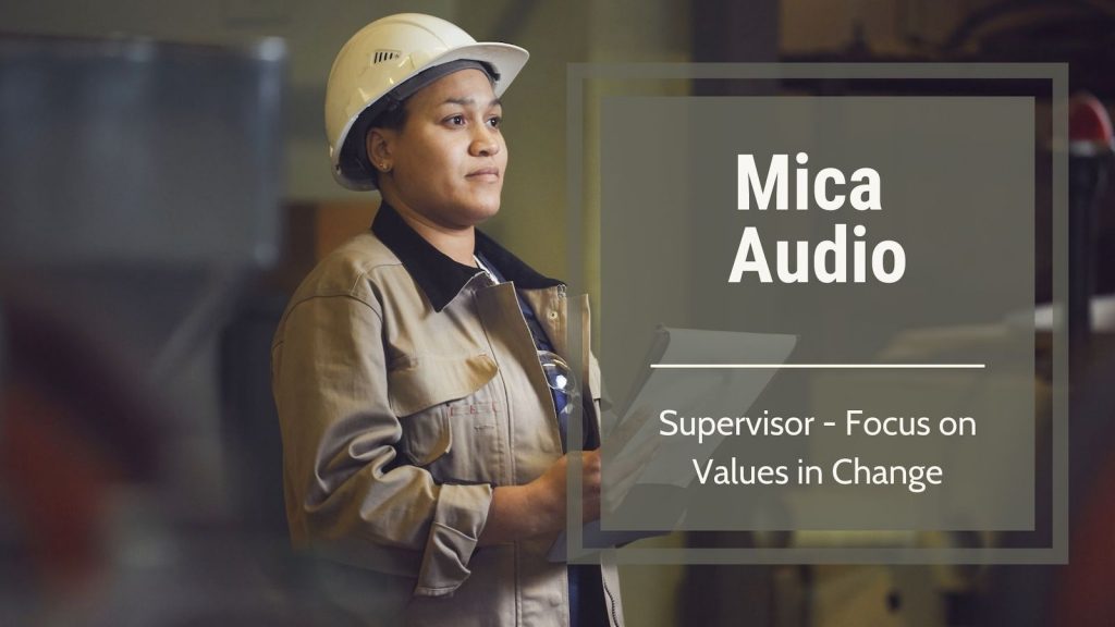 MI Audio- Supervisor – Focus on Values in Change